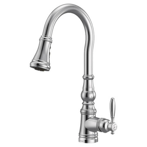 Main product image of Weymouth Single Handle High Arc Pulldown Kitchen Faucet (Chrome), S73004