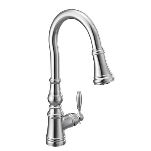 Main product image of Weymouth Single Handle High Arc Pulldown Kitchen Faucet (Chrome), S73004