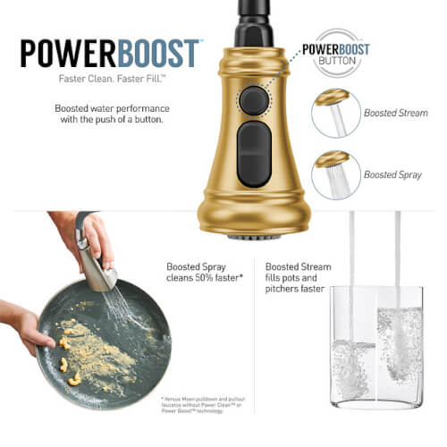 Main product image of Weymouth Single Handle High Arc Pulldown Kitchen Faucet (Brushed Gold), S73004BG