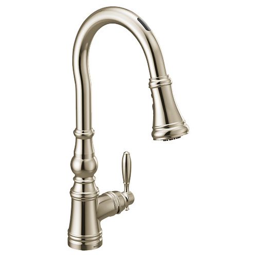 Main product image of Weymouth Motion Control Smart 1 Handle High Arc Pulldown Kitchen Faucet (Polished Nickel), S73004EV2NL