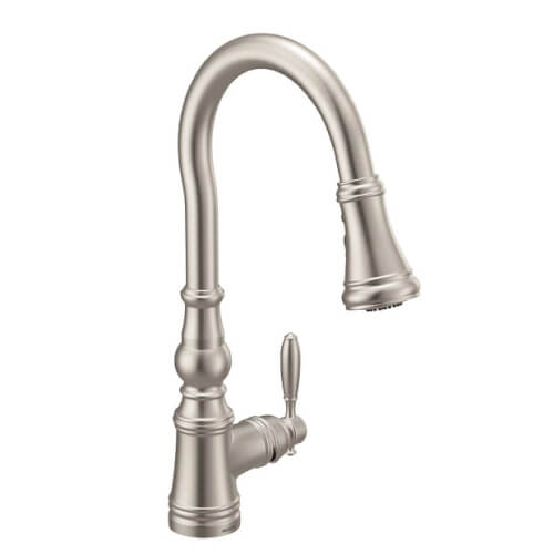 Main product image of Weymouth Spot Resist Single Handle High Arc Pulldown Kitchen Faucet (Stainless Steel), S73004SRS