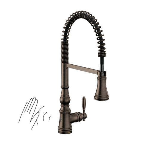 Main product image of Weymouth Oil Rubbed Bronze 1 Handle Kitchen Faucet, Motionsense Wave, S73104EWORB