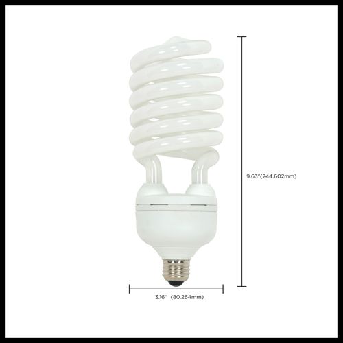 Main product image of 55 Watt - Hi-Pro Spiral Compact Fluorescent Bulb 2700K - 82 CRI - Medium base - 120 Volt (2 Pack)