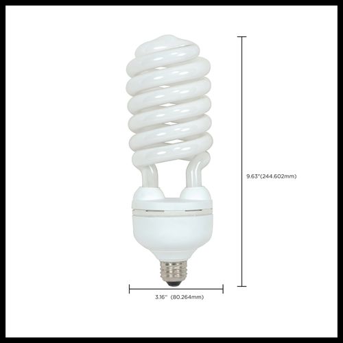 Main product image of 55 Watt - Hi-Pro Spiral Compact Fluorescent Bulb 5000K - 82 CRI - Medium base - 120 Volt (2 Pack)
