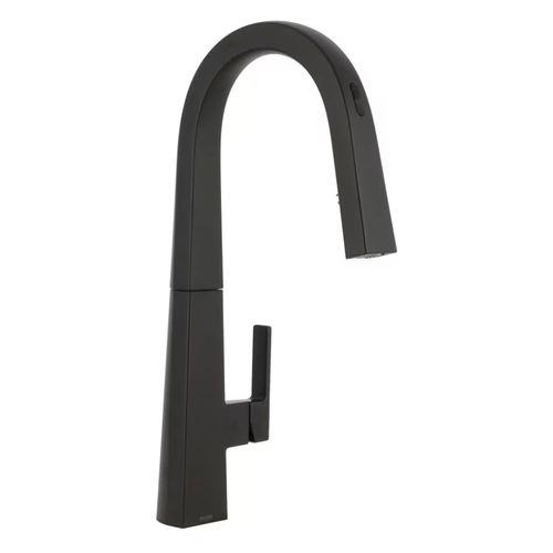 Main product image of Nio Smart Kitchen 1 Handle High Arc Pulldown Kitchen Faucet, Matte Black, S75005EVBL