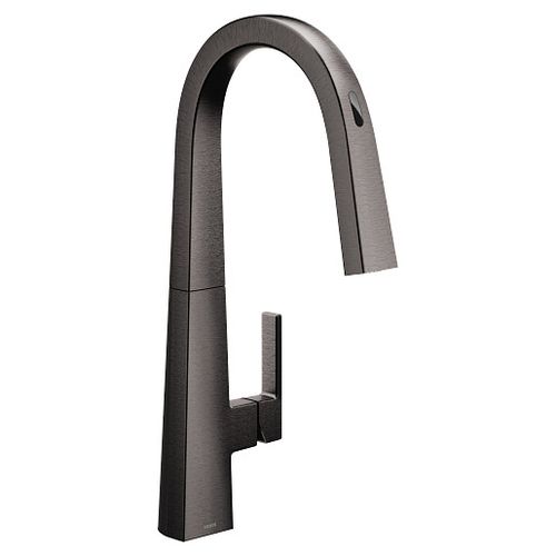Main product image of Nio Black Stainless 1 Handle Pulldown Kitchen Faucet, Voice Control And Motionsense, S75005EVBLS