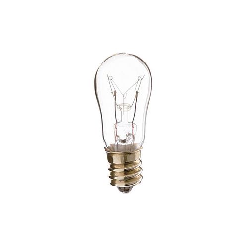 Main product image of 12 Watt S6 Incandescent Bulb - Clear - 1500 Average rated hours - 30 Lumens - Candelabra base - 250 Volt (10 Pack)