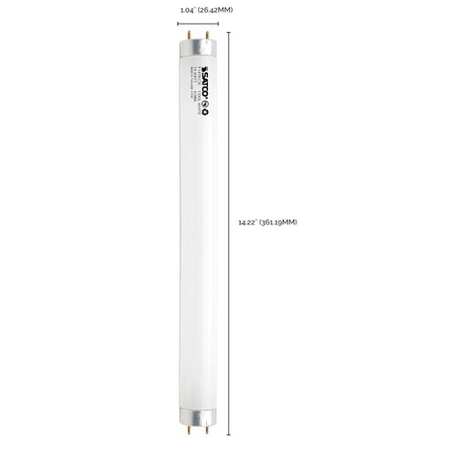 Main product image of 14 Watt - 15 Inch Fluorescent T8 Bulb - 4100K (8 Pack)