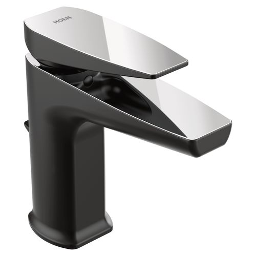 Main product image of Via Matte Black/chrome 1 Handle Bathroom Faucet, S8000BLC