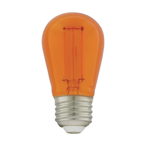 Main product image of 1 Watt - S14 LED Filament - Orange Transparent Glass Bulb - E26 Base - 120 Volt - Non-Dimmable (16 Pack)