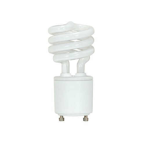 Main product image of 13 Watt - Mini Spiral Compact Fluorescent Bulb 3500K - 82 CRI - GU24 base - 120 Volt (5 Pack)