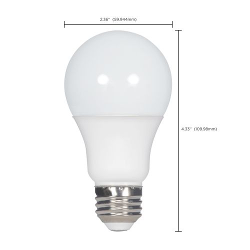 Main product image of 10 Watt - A19 LED Bulb - Frosted - 4000K Medium base - 120 Volt (6 Pack)
