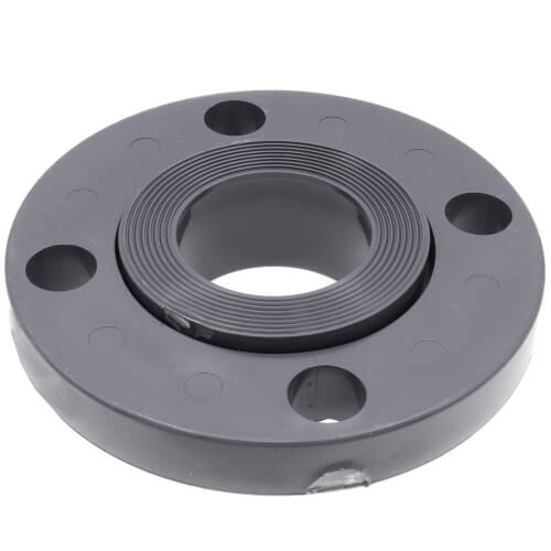Main product image of 2" PVC Sch. 80 Van Stone Flange (Socket x Solid Ring)