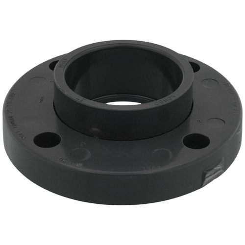 Main product image of 3" PVC Sch. 80 Van Stone Flange (Socket x Solid Ring)