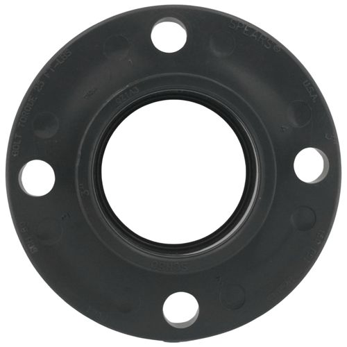 Main product image of 3" PVC Sch. 80 Van Stone Flange (Socket x Solid Ring)