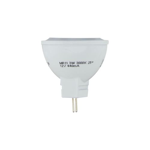 Main product image of 3 Watt LED Bulb - MR11 - 3000K - 25 deg. Beam Angle - 25000 Average rated hours - 210 Lumens - GU4 base - 12 Volt (4 Pack)