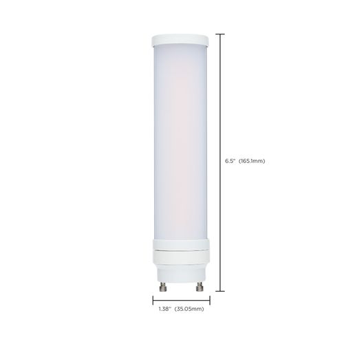 Main product image of 8W LED PL, E26 Base, 27K/30K/35K/40K/50K CCT Selectable, Type B Ballast Bypass, 120-277V (10 Pack)