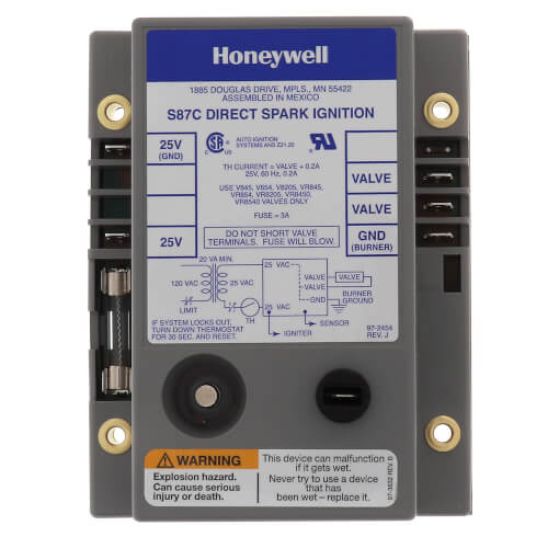 Main product image of Two Rod Direct Spark Ignition Control w/ 6 Second Trial and Lockout Timing, S87C1006