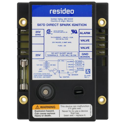 Main product image of Two Rod Direct Spark Ignition Control w/ 4 Second Trial and Lockout Timing, S87D1020