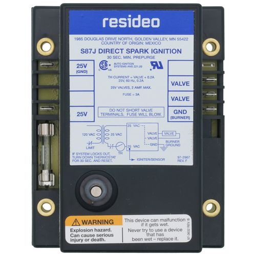 Main product image of Single Rod Direct Spark Ignition Control w/ 11 Second Trial and Lockout Timing, S87J1026