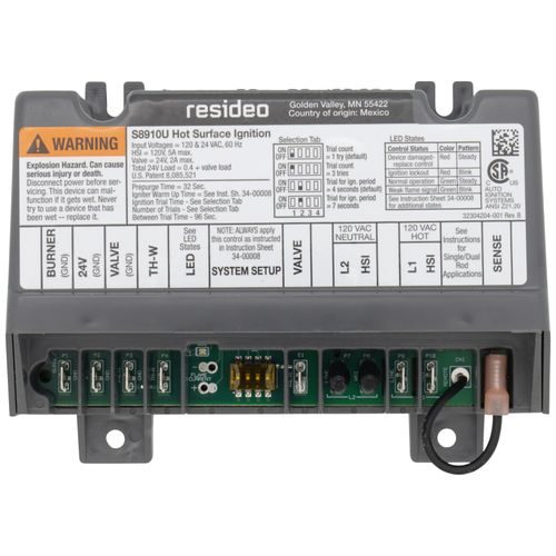 Main product image of Universal Hot Surface Ignition Module, S8910U3000