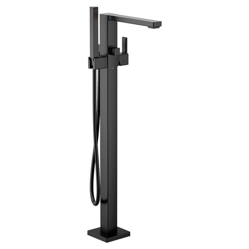 Main product image of 90 Degree 1-Handle Tub Filler w/ Hand Shower, S905BL (Matte Black)
