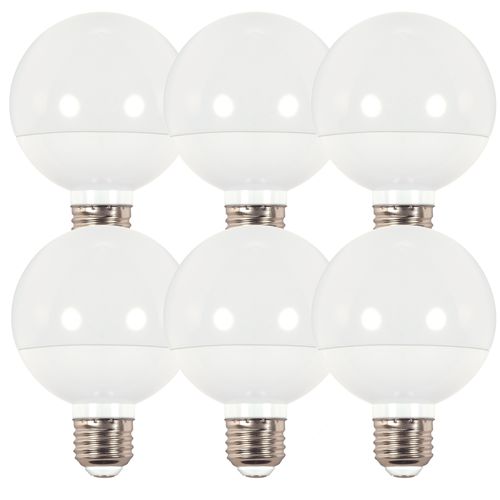 Main product image of 6 Watt - G25 Globe LED Bulb - 3000K - Medium base - 120 Volt (4 Pack)