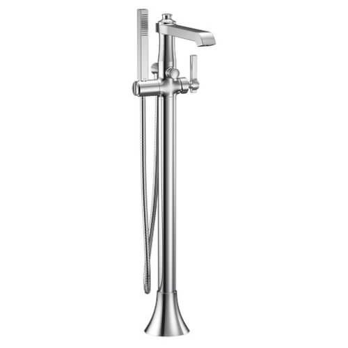 Main product image of Flara Single Handle Floor Mounted Tub Filler w/ Hand Shower (Chrome), S931