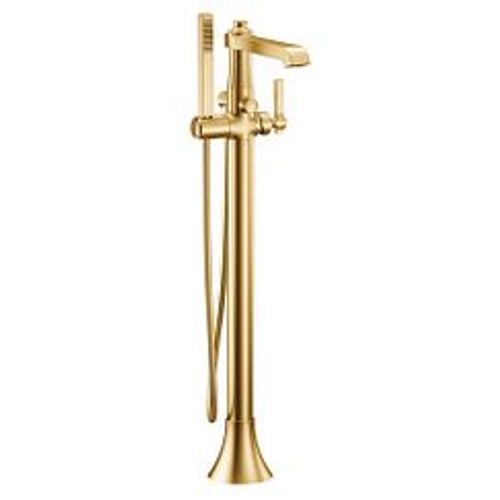 Main product image of Flara 1 Handle Tub Filler Includes Hand Shower (Brushed Gold), S931BG