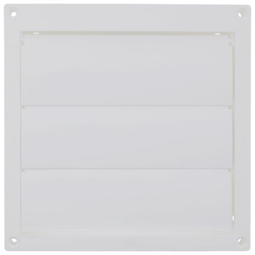 Main product image of White Plastic Louvered Wall Cap