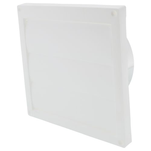 Main product image of White Plastic Louvered Wall Cap