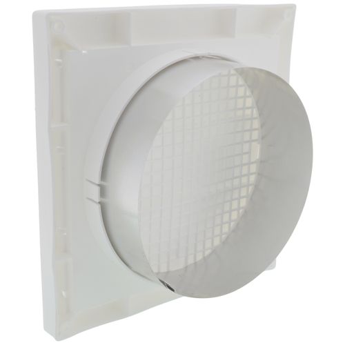 Main product image of White Plastic Louvered Wall Cap