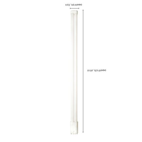 Main product image of 23 Watt PLL LED ballast bypass - 2G11 base - 2800 Lumens - 120-277 Volt - 4000K - Type B - Ballast Bypass (3 Pack)