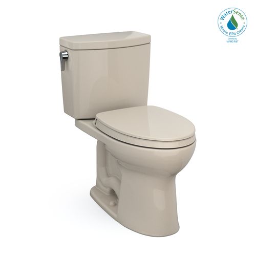 Main product image of MS454124CUFG#03 Drake II 2-Piece Elongated 1.0 GPF Universal Height Toilet w/ CEFIONTECT & SS124 Softclose Seat, Washlet+ Ready (Bone)