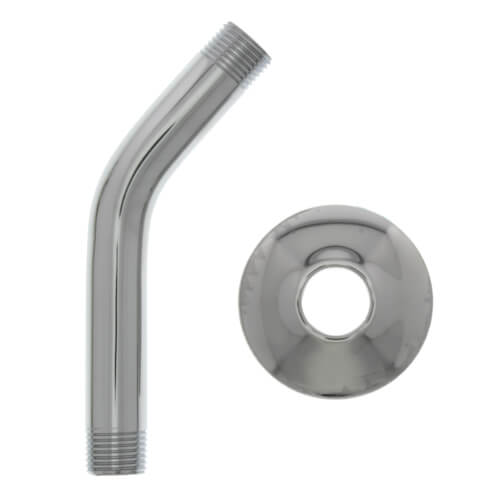 Main product image of 6" Chrome Plated Shower Arm & Stainless Steel Flange