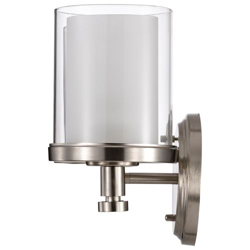 Main product image of Decker 2 Light Vanity Fixture w/ Clear and Frosted Glass