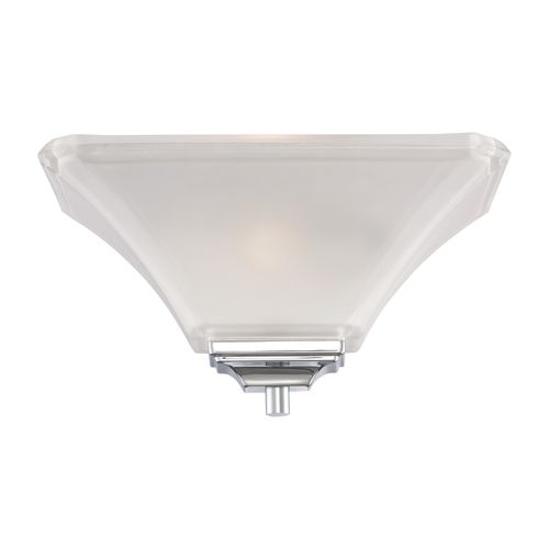 Main product image of Parker 1 Light Wall Sconce Polished Chrome w/ Sandstone Etched Glass