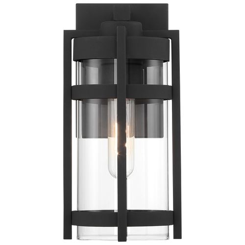 Main product image of Tofino 1 Light Small Lantern Textured Black Finish w/ Clear Glass