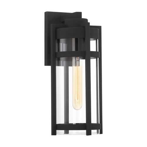 Main product image of Tofino 1 Light Medium Lantern Textured Black Finish w/ Clear Glass