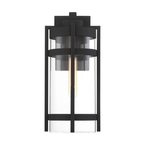 Main product image of Tofino 1 Light Large Lantern Textured Black Finish w/ Clear Glass