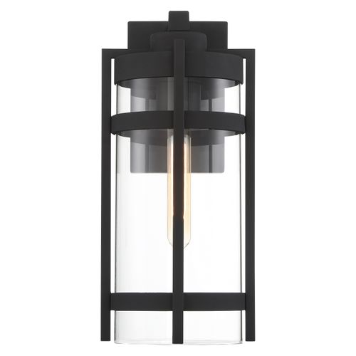 Main product image of Tofino 1 Light Large Lantern Textured Black Finish w/ Clear Glass