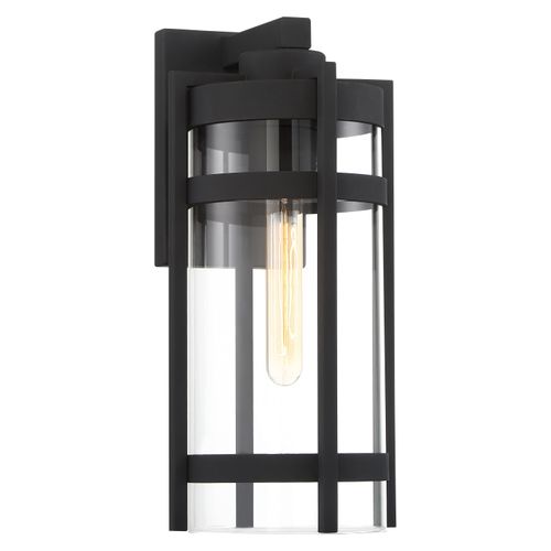 Main product image of Tofino 1 Light Large Lantern Textured Black Finish w/ Clear Glass