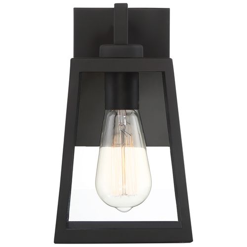 Main product image of Halifax 1 Light Small Lantern Matte Black Finish w/ Clear Glass