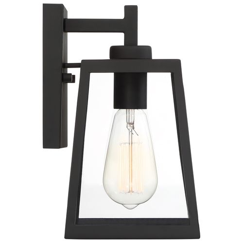 Main product image of Halifax 1 Light Small Lantern Matte Black Finish w/ Clear Glass