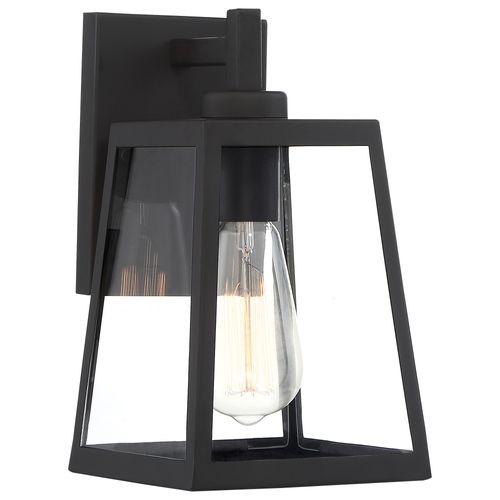 Main product image of Halifax 1 Light Small Lantern Matte Black Finish w/ Clear Glass
