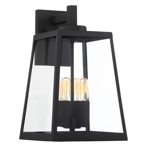 Main product image of Halifax 4 Light Large Lantern Matte Black Finish w/ Clear Glass