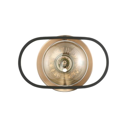 Main product image of Chassis 1 Light Wall Sconce Copper Brushed Brass Finish w/ Matte Black Frame