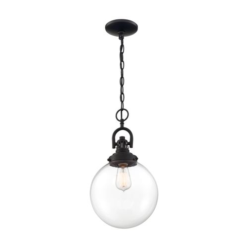 Main product image of Skyloft 1 Light Pendant Fixture Aged Bronze Finish w/ Clear Glass