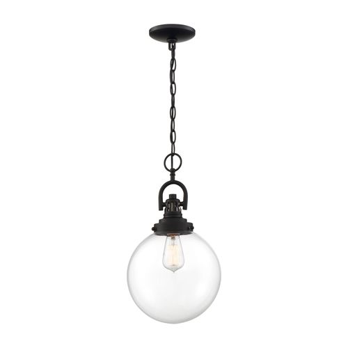 Main product image of Skyloft 1 Light Pendant Fixture Aged Bronze Finish w/ Clear Glass