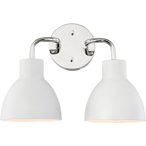 Main product image of Sloan 2 Light Vanity Polished Nickel Finish w/ Matte White Shade